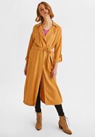 Bayan Bej Cep Detaylı Kimono
