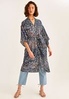Bayan Çok Renkli Desenli Kimono