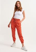 Women Brick Mid Rise Jogger Pant