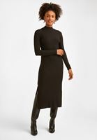 Women Black High Neck Maxi Dress
