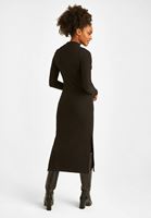 Women Black High Neck Maxi Dress