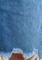 Bayan Mavi Kemerli Denim Şort