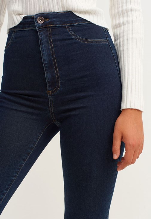Uzun Bomber Ceket ve Skinny Pantolon Kombini