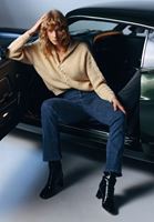 Bayan Mavi High-Rise Boot Cut Denim Pantolon