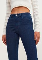 Bayan Mavi High-Rise Boot Cut Denim Pantolon