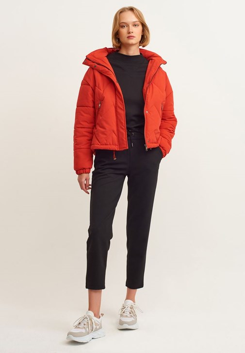 Carrot-Fit Sweat Pantolon ve Sweatshirt Kombini