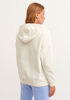 Bayan Krem Pamuklu Uzun Kollu Sweatshirt