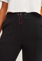 Bayan Siyah Sweat Jogger Pantolon