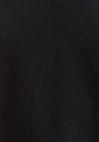 Bayan Siyah Sıfır Yaka Oversize Sweatshirt