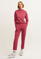 Bayan Pembe Yüksek Yakalı Sweatshirt