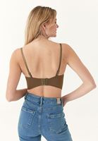 Bayan Yeşil Dantelli Askılı Bralet