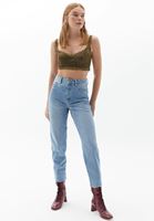 Bayan Yeşil Dantel Detaylı Bralet