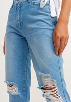 Bayan Mavi Slim Boyfriend Denim Pantolon 