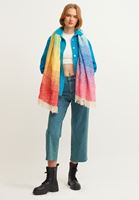 Bayan Mavi Straight-Fit Denim Pantolon
