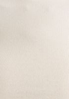 Bayan Krem Uzun Kollu Crop Tişört