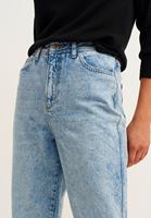 Bayan Mavi Slouchy-Fit Denim Pantolon
