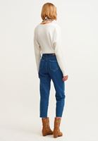 Women Blue Ultra High Waist Mom Jeans