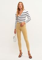 Bayan Yeşil Push Up Etkili Skinny Pantolon ( MODAL )