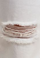 Women White Mom-fit Pants with Cutout Detail
