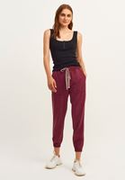 Bayan Bordo Yumuşak Dokulu Jogger Pantolon ( TENCEL™ )