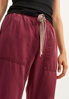 Bayan Bordo Yumuşak Dokulu Jogger Pantolon ( TENCEL™ )