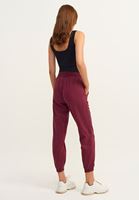 Bayan Bordo Yumuşak Dokulu Jogger Pantolon ( TENCEL™ )