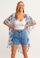 Bayan Çok Renkli Basic Kimono