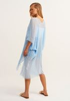 Bayan Mavi Basic Kimono