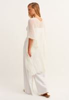 Bayan Beyaz Basic Kimono