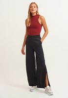 Women Bordeaux High neck seamless tank top