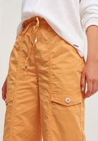 Bayan Turuncu Düğmeli Baggy Pantolon