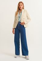 Bayan Çok Renkli Loose-Fit Çizgili Gömlek