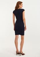 Bayan Siyah Cut-Out Detaylı Mini Elbise