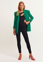 Bayan Siyah Cut-Out Detaylı Bodysuit