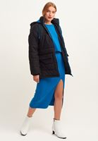 Bayan Siyah Oversize Kapitone Şişme Mont