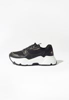 Bayan Siyah Yüksek Tabanlı Sneaker