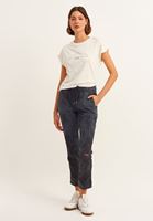Bayan Gri Batik Desenli Jogger Pantolon ( TENCEL™ )