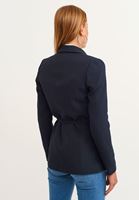 Women Mixed Belt detailed blazer