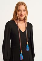 Women Black Tiered midi dress