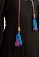 Women Black Tiered midi dress