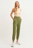 Women Green Soft Touch Jogger Pants