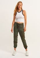 Bayan Yeşil Yumuşak Dokulu Jogger Pantolon ( TENCEL™ )