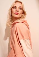 Bayan Pembe Pamuklu Oversize Sweatshirt