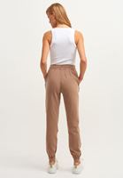 Women Brown Cotton High-rise Jogger Pants