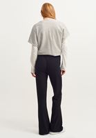 Women Black High-rise Flare Pants
