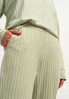Women Green High-rise Flare Pants