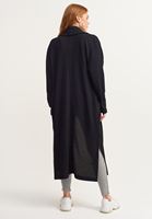 Bayan Siyah Oversize Maxi Hırka