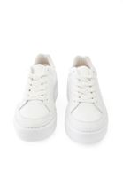 Bayan Beyaz Yüksek Tabanlı Sneaker