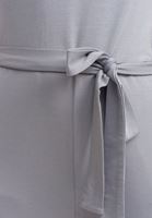 Bayan Gri Yumuşak Dokulu V-Neck Tulum