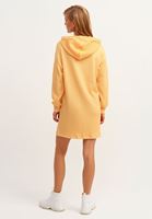 Women Yellow Artwork Detailed Sweat Dress